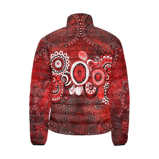 Henna Mehndi Paisley Men's Padded Jacket - Image 2