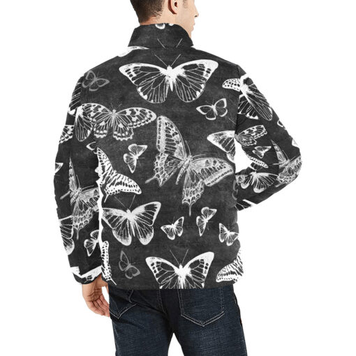 White Butterflies Men's Padded Jacket - Image 4