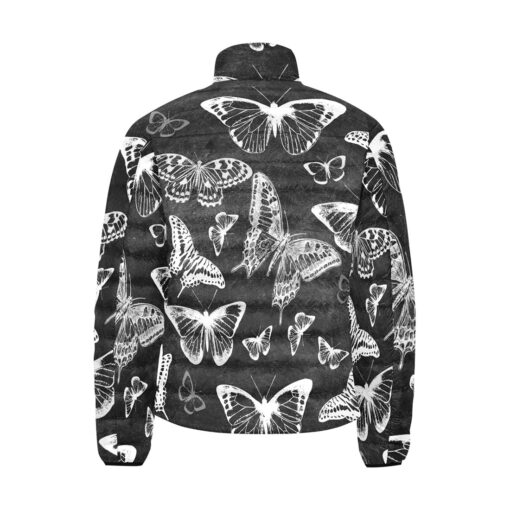 White Butterflies Men's Padded Jacket - Image 2