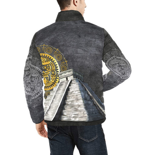 Aztec Calendar Men's Padded Jacket - Image 4