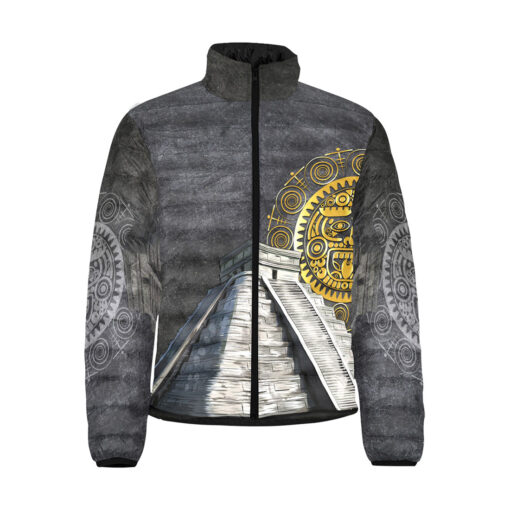 Aztec Calendar Men's Padded Jacket