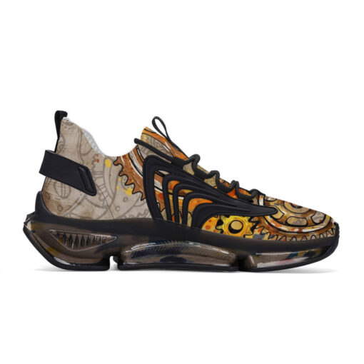 Steampunk Gears Watercolor Air Sneakers - Image 6