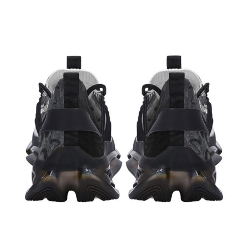 Gray Steampunk Skull Air Sneakers - Image 4