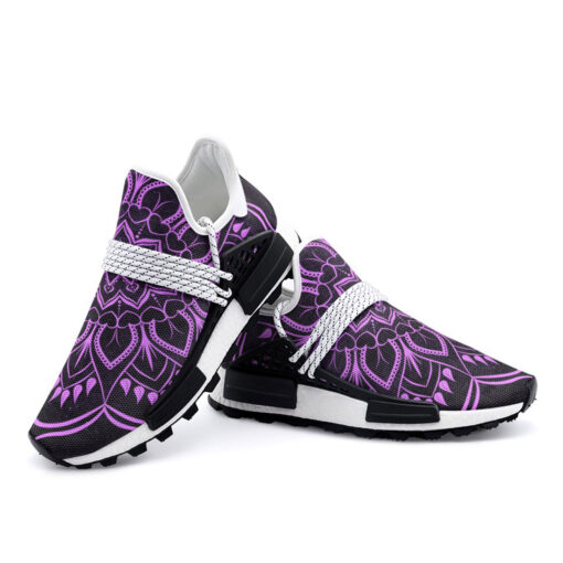 Purple Mandala Mesh Sneakers