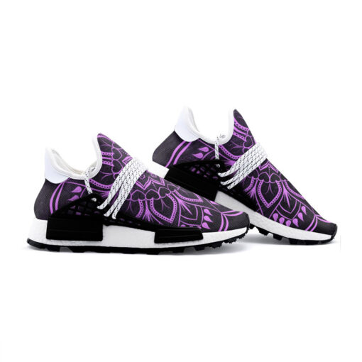 Purple Mandala Mesh Sneakers - Image 3