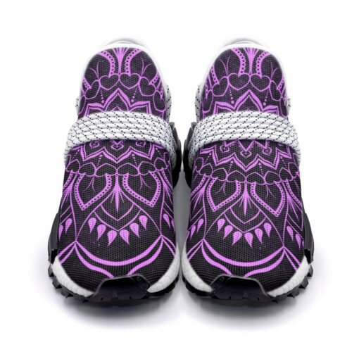 Purple Mandala Mesh Sneakers - Image 4