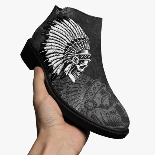 Indian Skull Tattoo Fashion Boots - Image 3