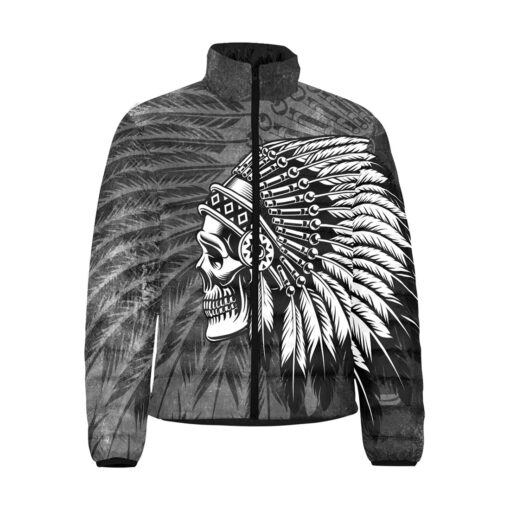 Indian Skull Men's Padded Jacket