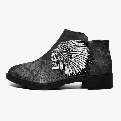 Indian Skull Tattoo Fashion Boots - Image 4