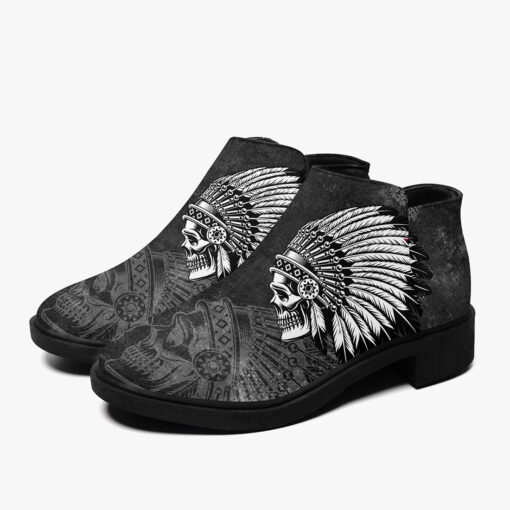 Indian Skull Tattoo Fashion Boots - Image 5