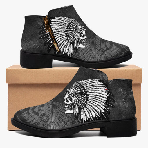 Indian Skull Tattoo Fashion Boots - Image 2