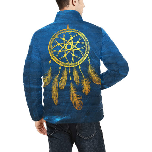 Golden Dream Catcher Men's Padded Jacket - Image 4