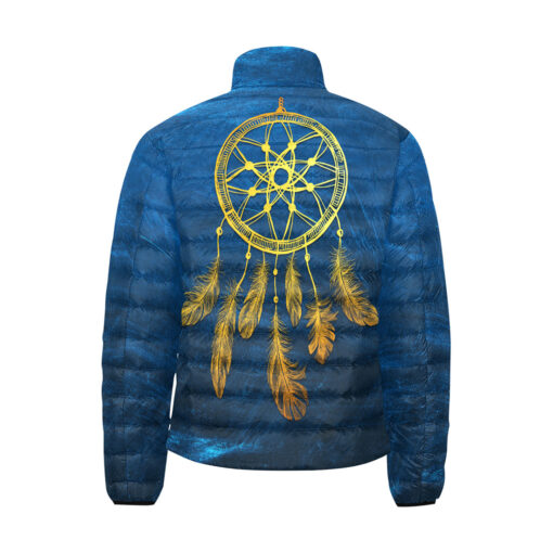 Golden Dream Catcher Men's Padded Jacket - Image 2