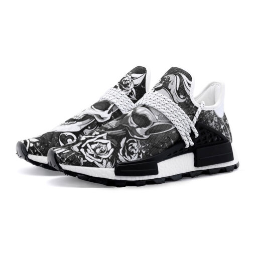 Silver Skull Mesh Sneakers - Image 2