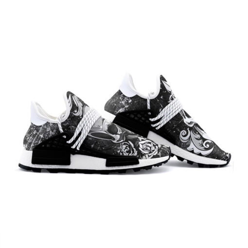 Silver Skull Mesh Sneakers - Image 3