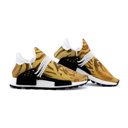 Tiger on Gold Mesh Sneakers - Image 3