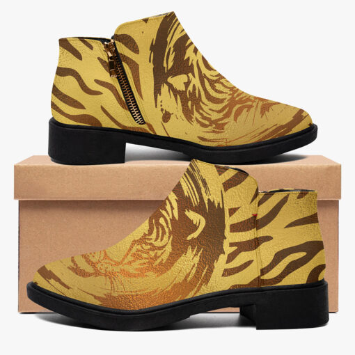 Tiger on Gold Fashion Boots - Image 2