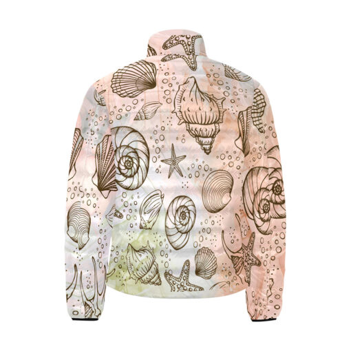 Seashells And Starfish Men's Padded Jacket - Image 2