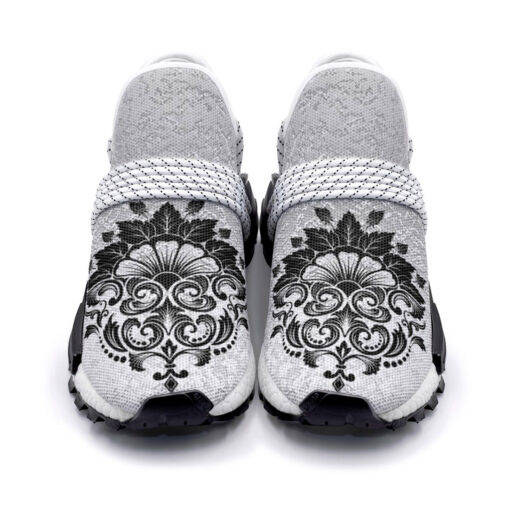 Damask Ornament Mesh Sneakers - Image 4