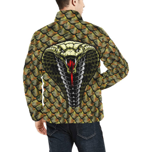 King Cobra Snake Men's Padded Jacket - Image 4