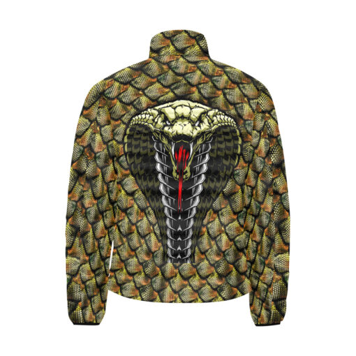 King Cobra Snake Men's Padded Jacket - Image 2