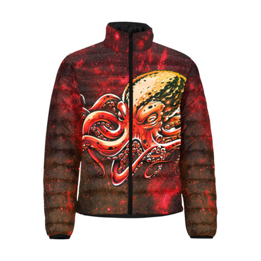 Red Octopus Men's Padded Jacket