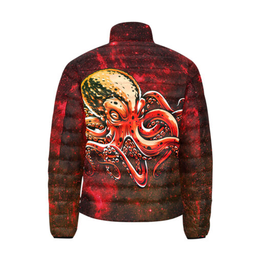 Red Octopus Men's Padded Jacket - Image 2