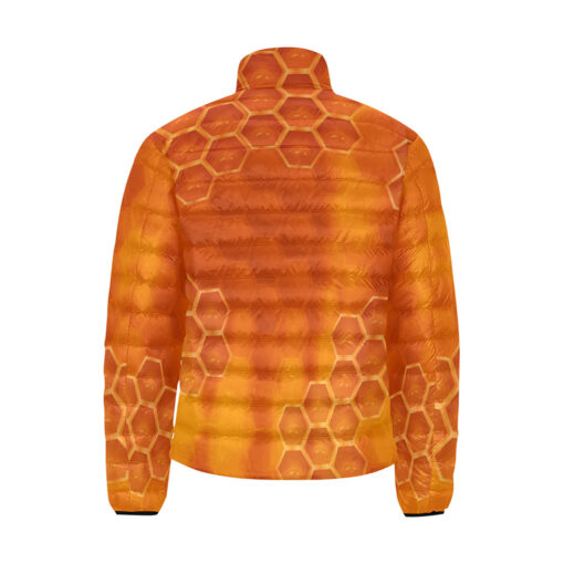 Bee Honeycombs Men's Padded Jacket - Image 2