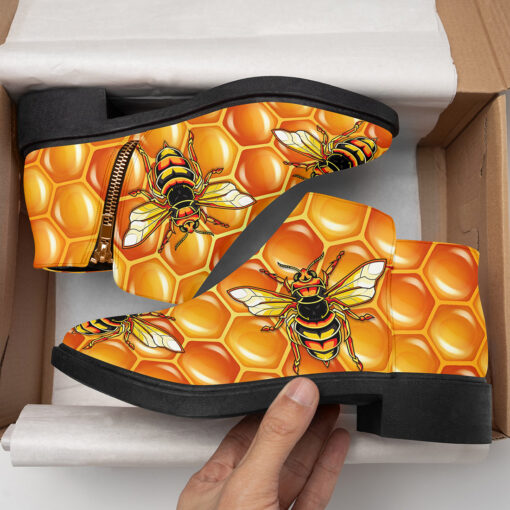 Bees Hexagon Fashion Boots