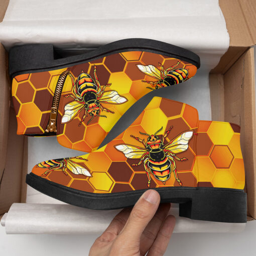 Bees Honeycomb Fashion Boots