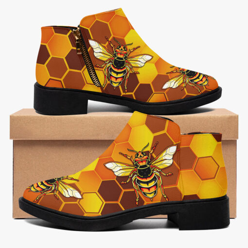 Bees Honeycomb Fashion Boots - Image 2