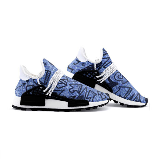 Arrows on Denim Mesh Sneakers - Image 3