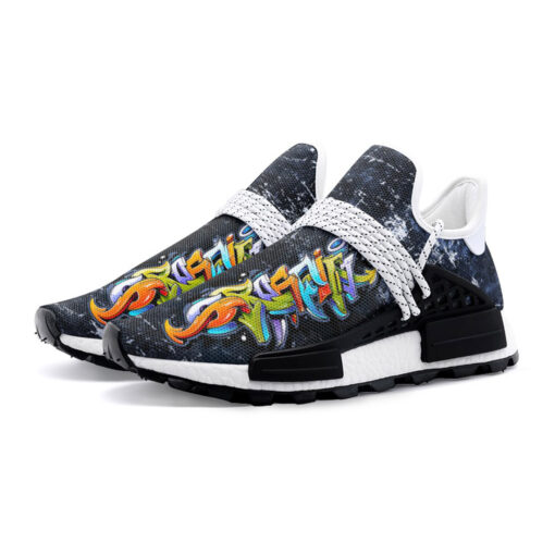 Bright Graffiti Mesh Sneakers - Image 2