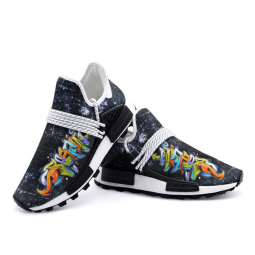 Bright Graffiti Mesh Sneakers