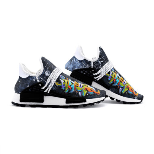 Bright Graffiti Mesh Sneakers - Image 3