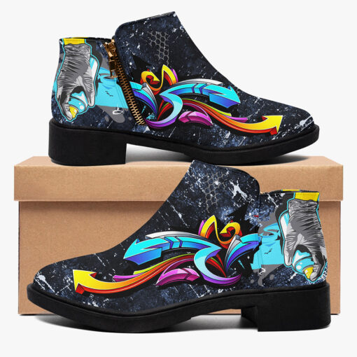 Colorful Graffiti Fashion Boots - Image 2