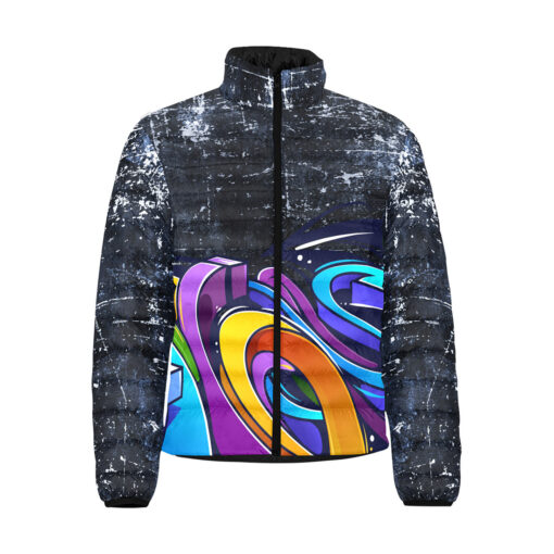 Graffiti Arrows Men's Padded Jacket