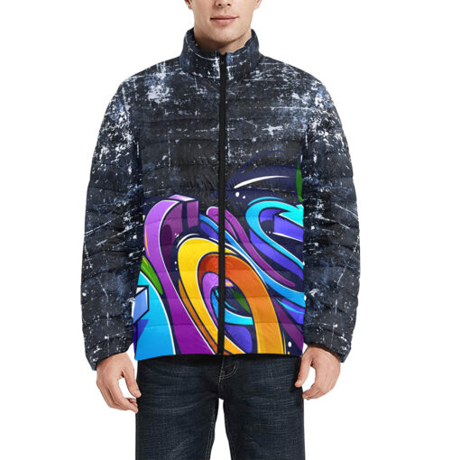 Graffiti Arrows Men's Padded Jacket - Image 3