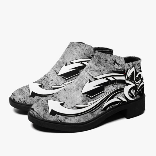 Black and White Graffiti Fashion Boots - Image 6