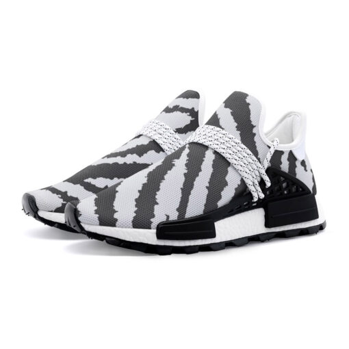 Gray Zebra Mesh Sneakers - Image 2