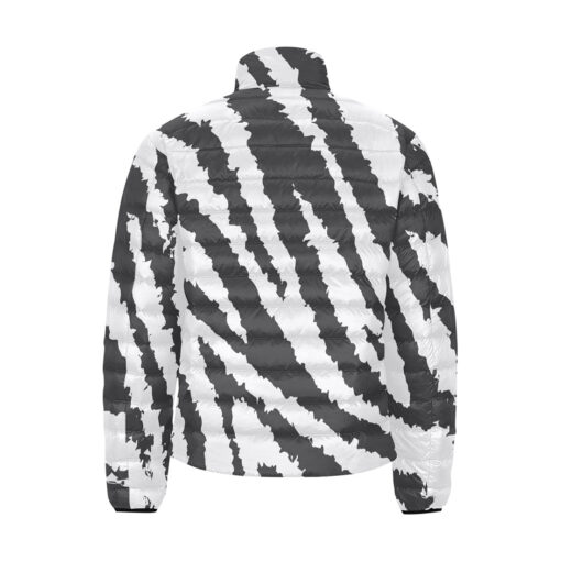 Gray Zebra Men's Padded Jacket - Image 2