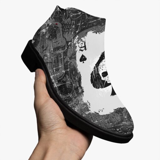 Grunge Spade Skull Fashion Boots - Image 3