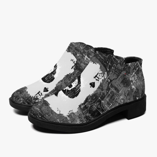 Grunge Spade Skull Fashion Boots - Image 5