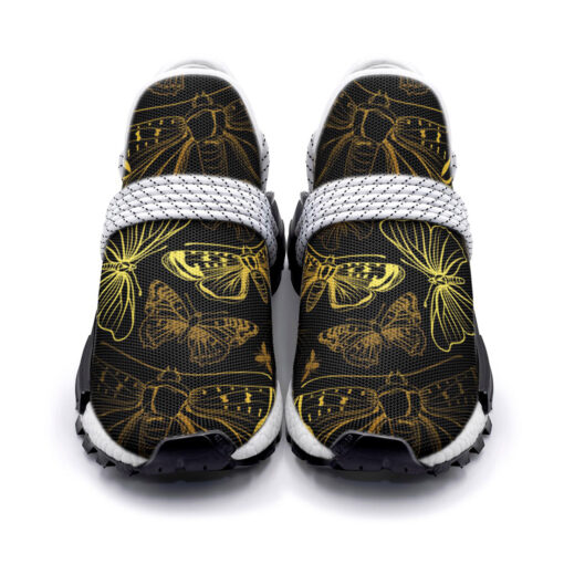 Golden Butterflies Mesh Sneakers - Image 4