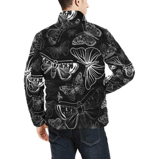 White Butterflies Men's Padded Jacket - Image 4