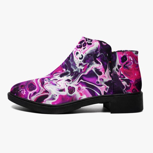 Purple Acrylic Marble Fashion Boots - Image 4