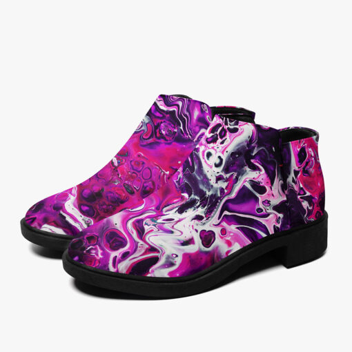 Purple Acrylic Marble Fashion Boots - Image 5