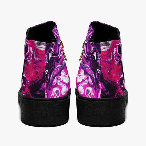 Purple Acrylic Marble Fashion Boots - Image 6