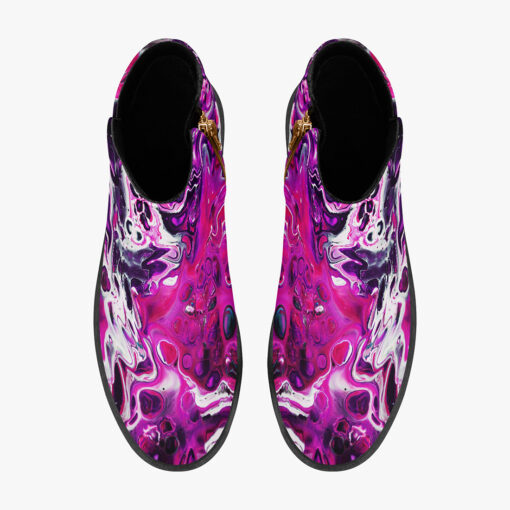 Purple Acrylic Marble Fashion Boots - Image 7