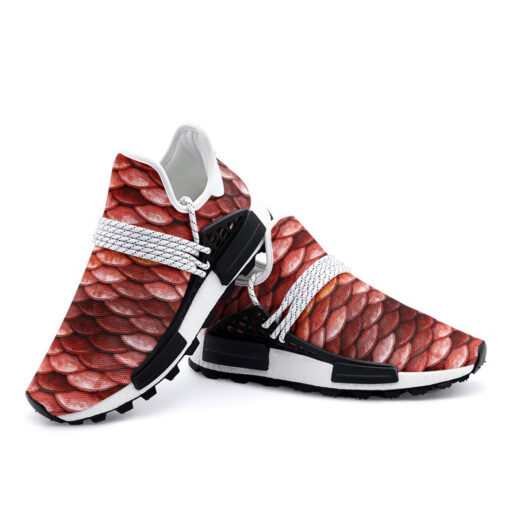 Red Scales Mesh Sneakers